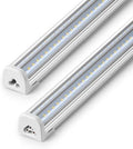 Barrina T8 LED Shop Lights 4FT, 50W 7000LM 5000K, ETL Listed, 2 Packs by Barrina