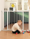 Babelio 36 in Tall Baby Gate for Stairs No Drilling, PressGuard, 29-48" W by BABELIO
