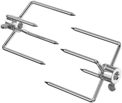 Onlyfire 6004 Grill Rotisserie Meat Forks(1-Pair)- Fits 5/16 Inch Square Spit Rods (Pack of 2) - Image 2
