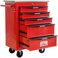 5-Drawer Heavy-Duty Rolling Tool Chest with Wheels & Steel Roof, Lockable Tool Chest Storage Cabinet for Garage, Workshop, Warehouse, and Repair Shop by Unknown