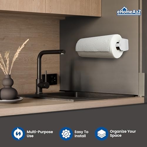 Magnetic Paper Towel Holder Heavy Duty Steel Refrigerator Kitchen Fridge Bar Grill BBQ RV (White, 1) - Image 4
