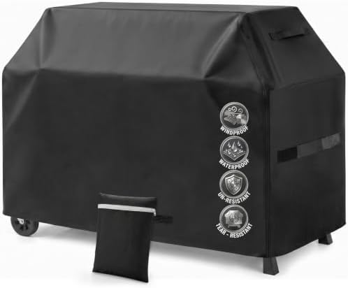 Grill Cover for Outdoor Grill, 75 inch Grill Covers Heavy Duty Waterproof by Basysnck