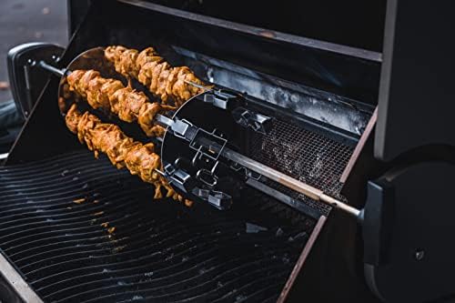 Napoleon Rotisserie Shish-Kebab Skewer Set - Fits Most Spit Rods, 6 skewers, 2 Rotisserie Plates, Does Not Include Rotisserie - Image 6