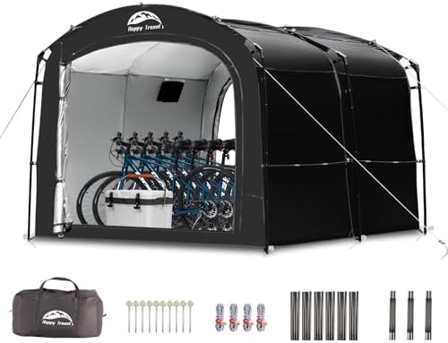 Happy Travel Bike Storage Shed Tent, Outdoor Portable Bicycle Storage Sheds by HappyTravel