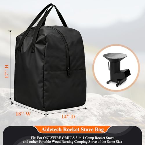 Camping Rocket Stove Carry Bag Fits for ONLYFIRE GRILLS - Image 2