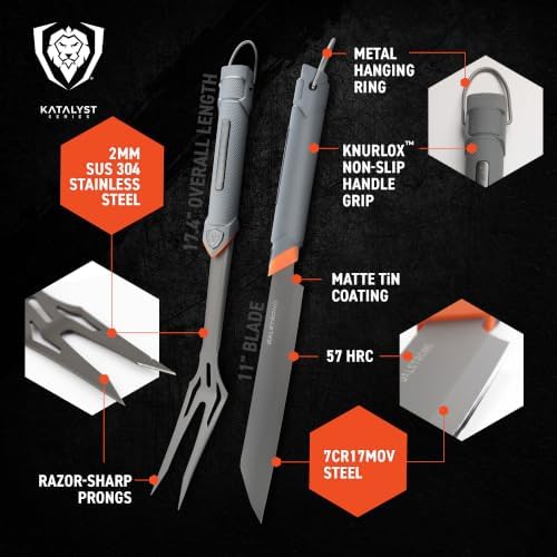 Dalstrong BBQ Knife & Fork Set - 16" Grill Knife & 18" Meat Fork - Image 6