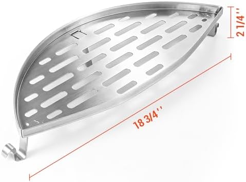 Warming Cooking Rack for Weber Charcoal Grill,Char-Broil and Ceramic Grills Like Large Big Green Egg,Kamado Joe Classic,Pit Boss K22,Louisiana K22,Movable Grill Rack for Weber Kettle Grill Accessories - Image 3