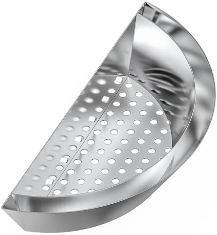 onlyfire Half Moon Stainless Steel Charcoal Basket with Water Reservoir by onlyfire