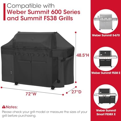 Unicook Grill Cover Heavy Duty Waterproof 72 Inch, Large Outdoor BBQ Cover - Image 2