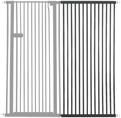 Lumizone Extra Tall Cat Gate Extension Kit 55.12" High 29.52" Wide Black by Lumizone