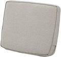 Classic Accessories Montlake Water-Resistant 21 x 22 x 4 Inch Patio Lounge Back Cushion, Heather Grey, Outdoor Loveseat Cushions by ClassicAccessories