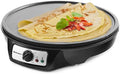 Maxi-Matic 12" Electric Crepe Maker & Griddle, Nonstick, Black by EliteGourmet