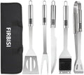 BBQ Grill Tool Set BBQ Grilling Accessories Set 8PC Barbecue Grill Tools Utensils Set for Outdoor with Spatula, Fork, Knife, Brush, Tongs, Seasoning Bottle Grilling Gifts for Men Dad by Unknown