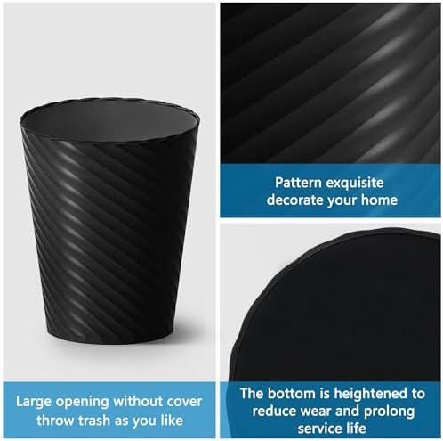 Lysam Bathroom Trash Can 8 Pack, 1.8 Gallon Small Trash Can with Trash Bags - Image 4