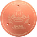 Copper Disc for Bird Bath, 99.9% Pure Copper (Two Birds) by Raise+Your+Game