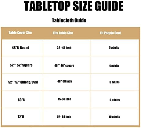 LUSHVIDA Round Tablecloth, Fitted Table Cloth for 45"-56" Tables, Red - Image 6