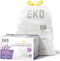 EKO Ultra-Strong Extra-Tall 13 Gallon Kitchen Trash Bags, Lavender, 60 Ct by Unknown