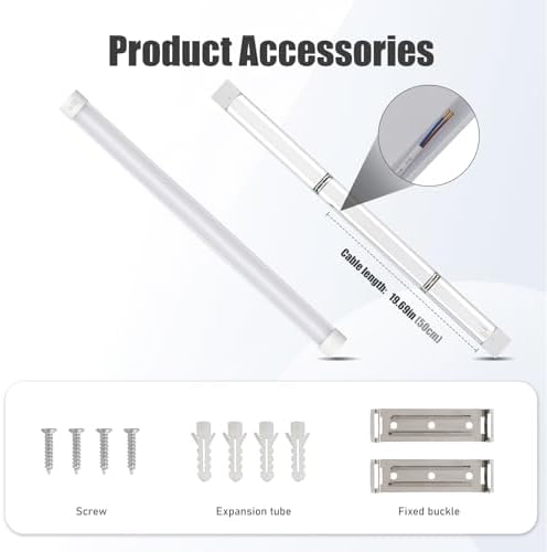4 Packs 3FT LED Batten Light with 50cm Cable, Slim Ceiling Surface Mounted Light, 30W, 4000K, IP20, LED Ceiling Lamp for Garage, Shop, Hallway, Office, Market - Image 4