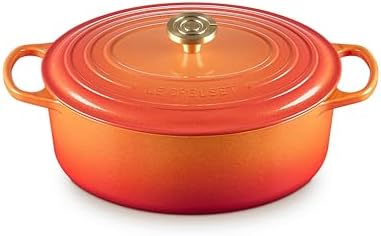 Le Creuset Enameled Cast Iron Oval Dutch Oven, 6.75 qt., Flamme Doree by Unknown