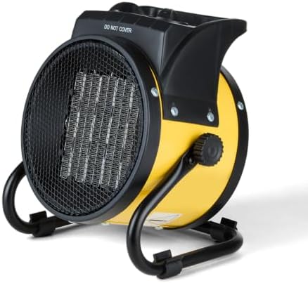 Outdoor Heaters for Patio, 1500W Electric Garage Heater, Yellow by Unknown