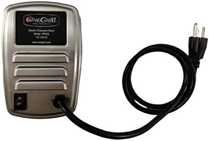 OneGrill Heavy Duty Chrome Universal Grill Rotisserie Kit with 13 Watt 50 lb. Stainless Electric Motor - 37 X 1/2 Inch Hexagon Spit Rod (Grills Up to 28 Inches Wide) Not for Weber. - Image 2