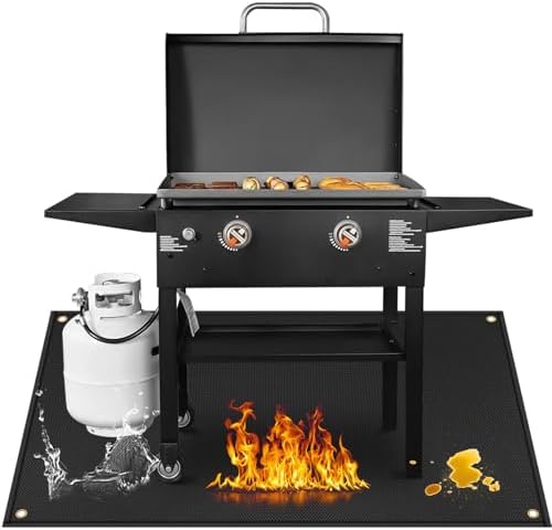 Grill Mat for Blackstone Griddle Accessories 28 & 36in, 70 x 48 x 0.04in by Amerbro