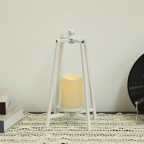 NEEDOMO Lantern Decorative Indoor & Outdoor, Farmhouse Candle Holder, Vintage Metal Decor for Front Porch Patio,Rustic Decoration for Christmas Spring Thanksgiving - Image 6