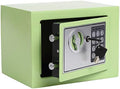 Yuanshikj Small Steel Security Safe Box with Keypad,Key;0.23 Cu Ft, Green by Yuanshikj