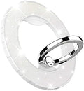 Magnetic Phone Ring Holder for MagSafe, Glitter, White by DATIMIRA