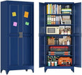 75"Kitchen Pantry Cabinet, Storage Cabinet with Doors and Shelves by SteelLifeNeatlyOrganized