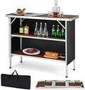 COSTWAY Folding Picnic Table, Portable Camping Table with Carry Bag by COSTWAY
