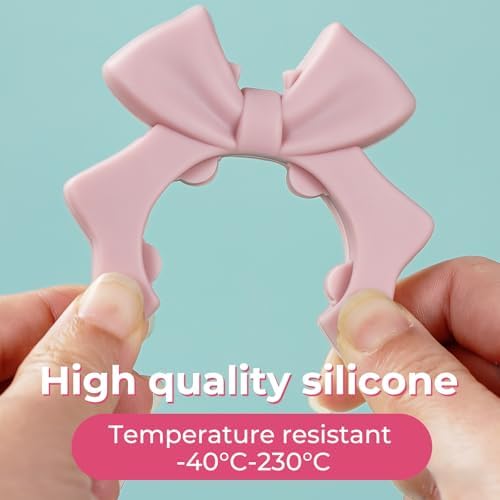 Bow Spoon Holder Cute Spoon Rest for Stove Top, Steam Releaser & Lid Lifter – Heat Resistant Silicone Cooking Gadget, Cute Kitchen Accessories, Gift for Home Cooks - Image 6