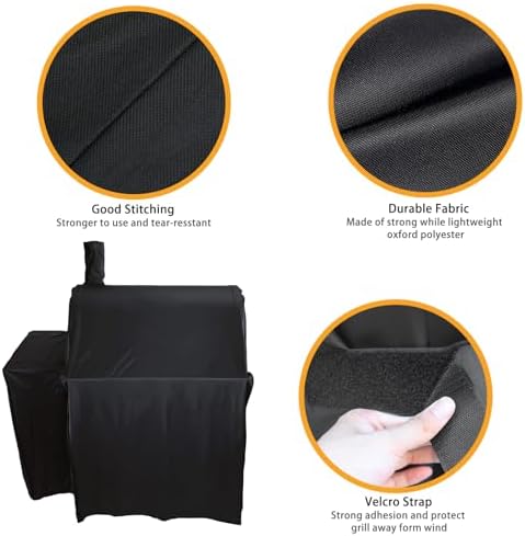 Grill Cover for Char-Griller E2827 Pro Deluxe Charcoal Grill - Image 4