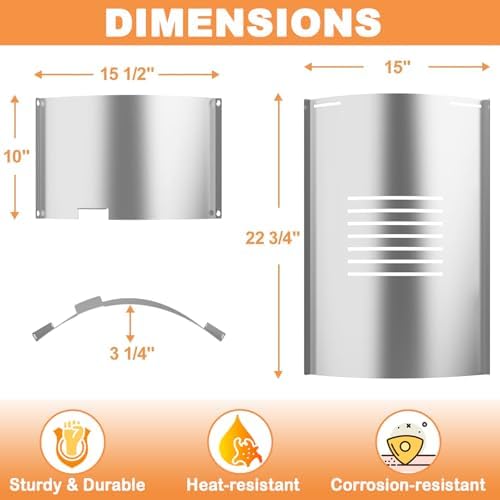 Flame Broiler Slide Cover & Bottom Kit for Pit Boss Parts Replacement 700 SER Pellet Grills PB700FBW2 PB700S PB700SC PB700D PB700FB PB700FBW1 PB700R1 Pit Boss 700 Classic Accessories Stainsteel Steel - Image 4