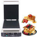 Commercial Waffle Maker, 2000W Electric Waffle Machine, Stainless Steel Waffle Iron Baker with Non-Stick Coating, 122-572℉ Temperature Adjustable by Milzeone