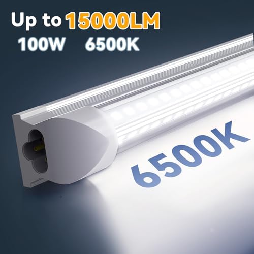 JESLED 8FT LED Shop Light 100W 15000LM ETL 10 Pack - Image 2