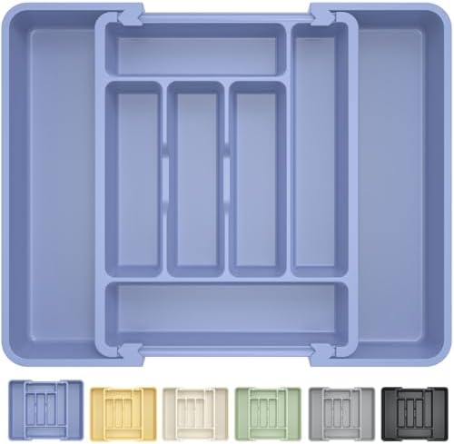 Caperci Large Silverware Organizer Tray for Kitchen Drawer Utensils Thicker - Image 7