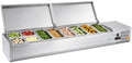 COOLCHEF 71-Inch Refrigerated Condiment Prep Rail, Mixed GN Pans by COOLCHEF