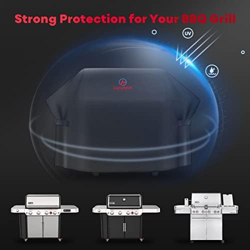 Comnova Grill Cover 72 Inch - 600D BBQ Cover for Outdoor Grill Heavy Duty and Waterproof, Large Barbecue Gas Grill Covers for Weber, Char-Broil, Nexgrill, Monument, Dyna-glo, Brinkmann and More - Image 5