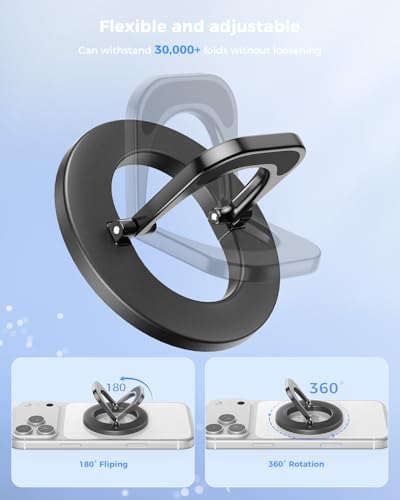 SUPERONE Two-Sided Magnetic Phone Ring Grip for MagSafe Adjustable Holder - Image 4
