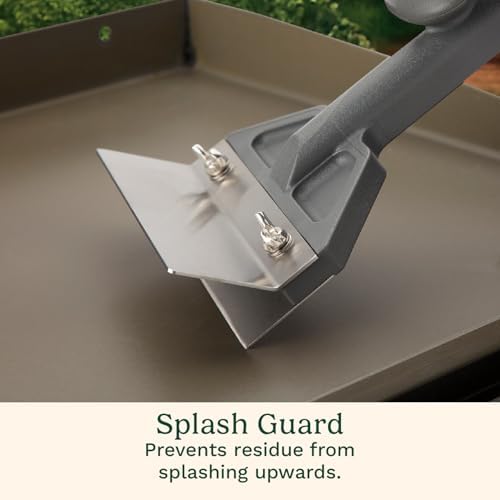 Cuisinart Griddle Scraper, 6" Stainless Steel Blade, Splash Guard - Image 4