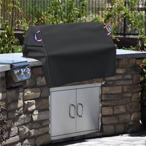 Built in Grill Cover for Outdoor Grill, 42 Inch BBQ Grill Top Cover for Most 4 Burner Built in Grill, Heavy Duty Waterproof Outdoor Kitchen & Grill Head Cover - 42" W x 28" D x 24" H - Image 7