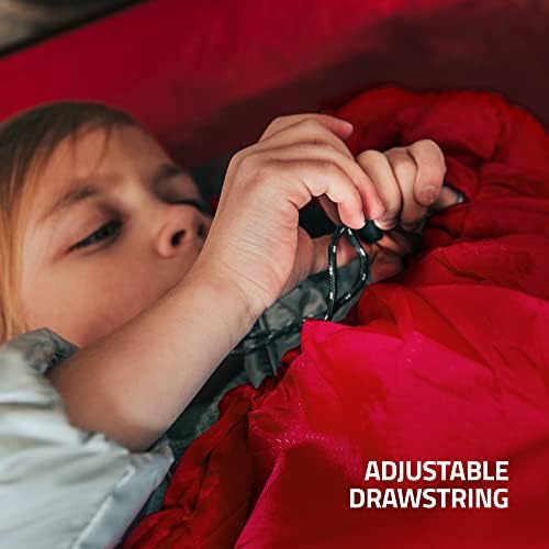 MalloMe Sleeping Bags for Adults Cold Weather & Warm - Backpacking Camping Sleeping Bag for Kids 10-12, Girls, Boys - Lightweight Compact Camping Essentials Gear Accessories Hiking Sleep Must Haves - Image 6
