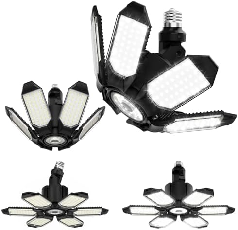 Adiding Rotatable LED Garage Light 4 Pack, 48000LM Brighter LED Shop Lights by Adiding