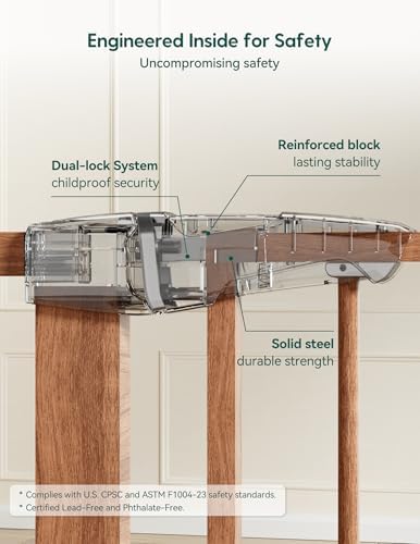 Babelio 26-40 in Pressure Mounted Baby Gate for Stairs, PressGuard Dog Gate - Image 5