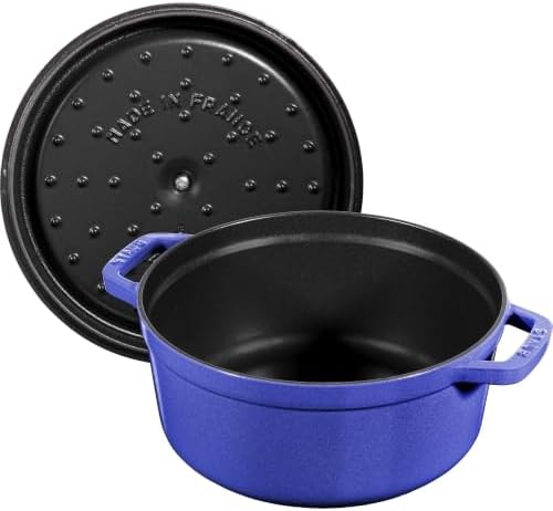 Staub Cast Iron 4-qt Round Dutch Oven - Blueberry - Image 5