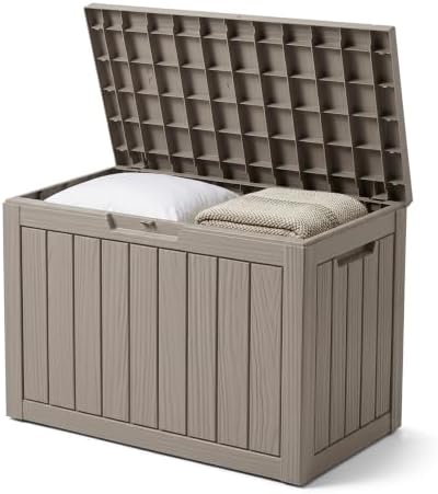 Outdoor Storage Box, 50 Gallon Waterproof Deck Box [Upgraded 3.0] by GraceYourYard