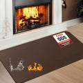 Fireproof Fireplace Rug for Home Protection, 2'8'' x 1'4'' x 0.04'', Brown by TOHONFOO