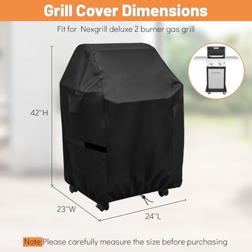 BBQ Grill Cover for 24 Inch Nexgrill Deluxe 2 Burner Gas Grill - Image 2