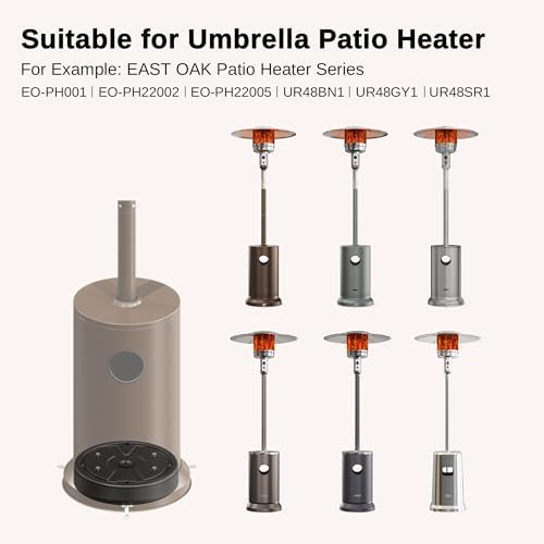 EAST OAK Patio Heater Sand Box/Water Box as Patio Heater Accessory, Maximum Capacity 26.45 lbs. Used to Increase the Stability of Umbrella Patio Heaters, Such as EAST OAK Patio Heater UR48BN1, Black - Image 5